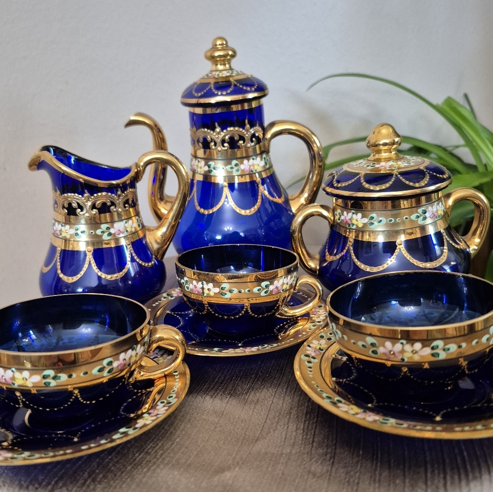 Vintage Czech tea set